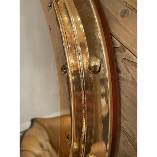 GJ Styles - Brass Fixed Round Porthole Mirror - TM413 - GreatFurnitureDeal