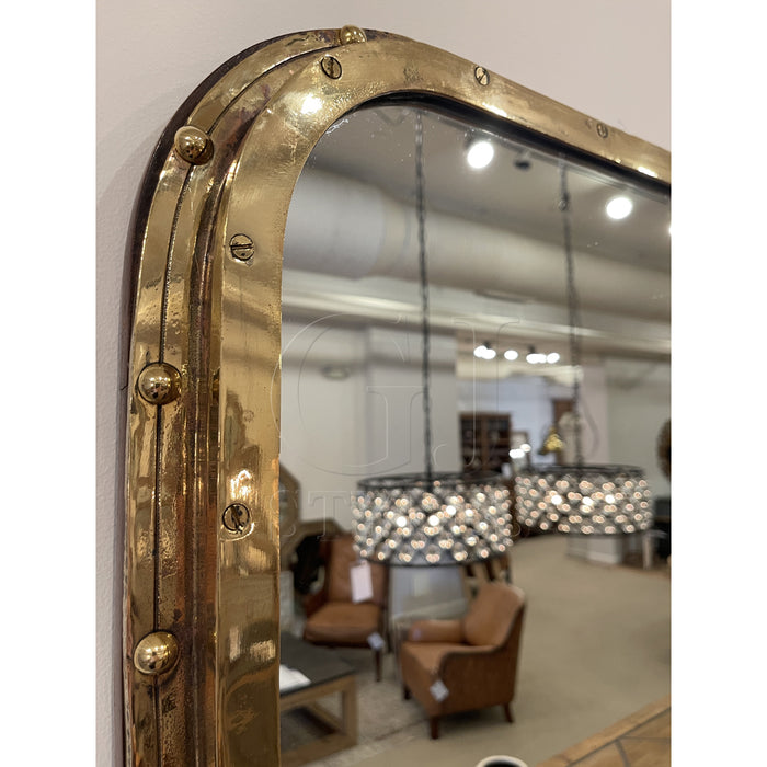 GJ Styles - Large Brass Porthole Mirror - TM416 - GreatFurnitureDeal