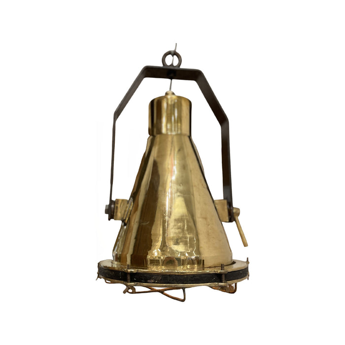 GJ Styles - Marine Brass Hanging Light with Cage - TM421