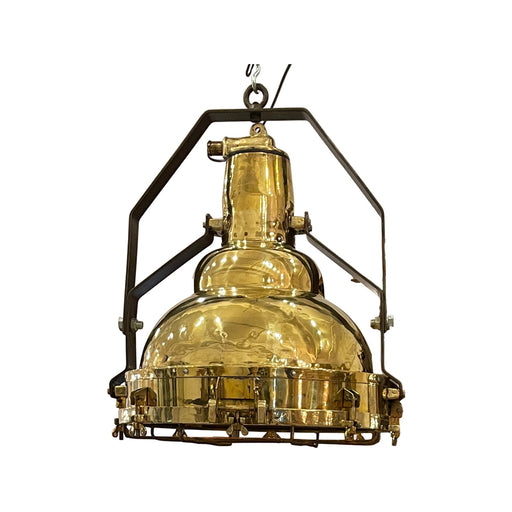 GJ Styles - Large Brass Hanging Light - TM424 - GreatFurnitureDeal