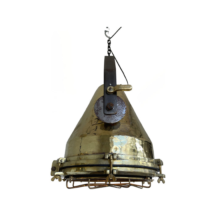 GJ Styles - Large Brass Hanging Light - TM426 - GreatFurnitureDeal