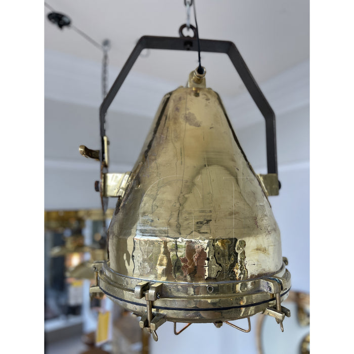 GJ Styles - Large Brass Hanging Light - TM426 - GreatFurnitureDeal
