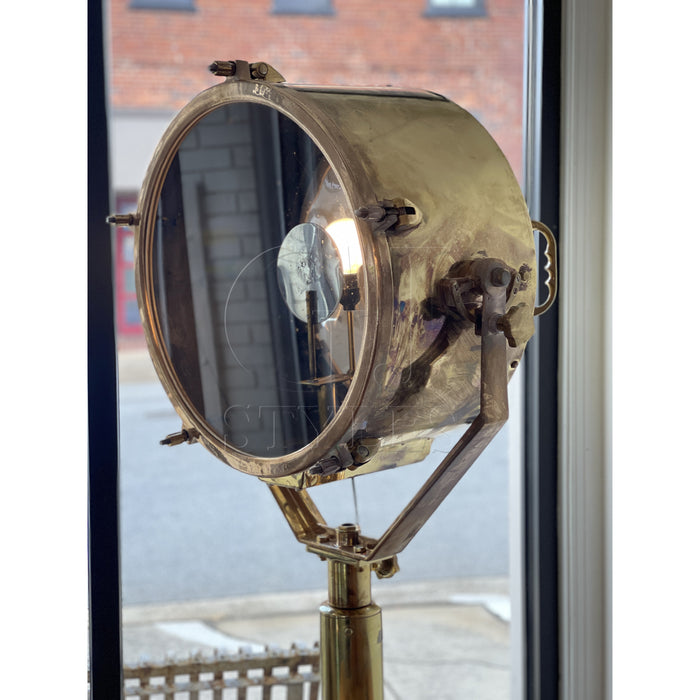 GJ Styles - Brass Search Light On Brass Stand - TM428 - GreatFurnitureDeal