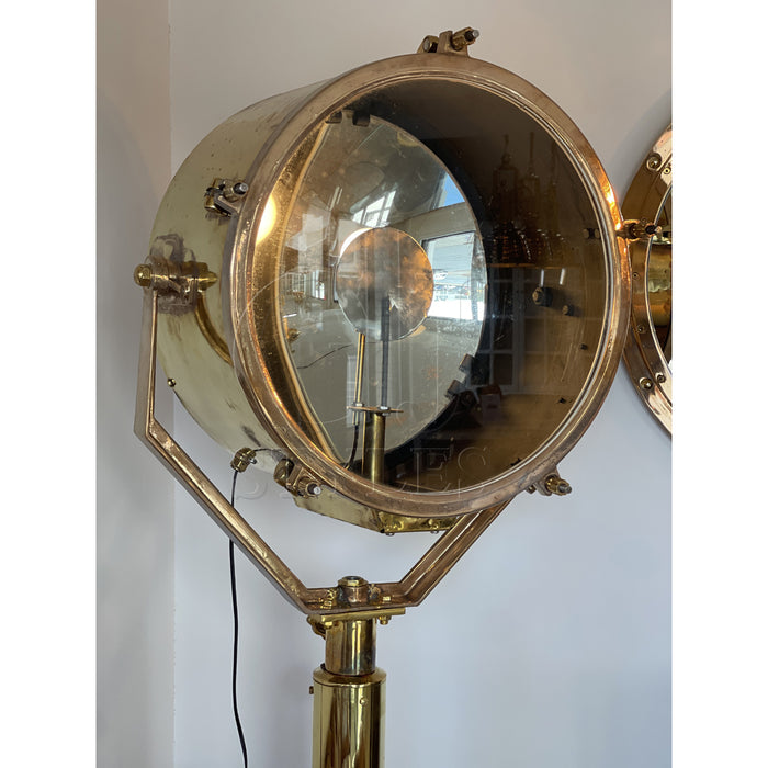 GJ Styles - Brass Search Light On Brass Stand - TM428 - GreatFurnitureDeal