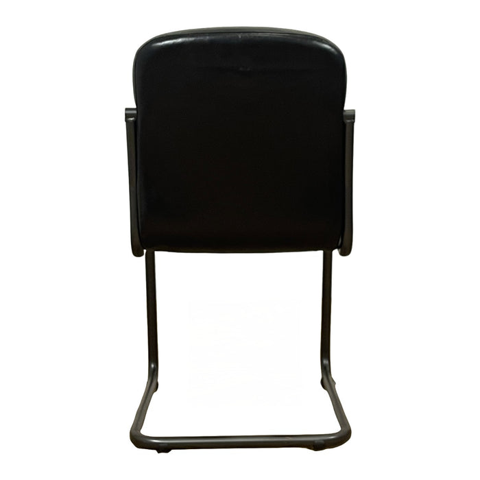 GJ Styles - Tim Side Chair in Black Leather - TR104