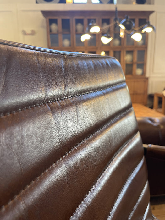 GJ Styles - Sabina Barstool in Light Brown Leather - TR114 - GreatFurnitureDeal