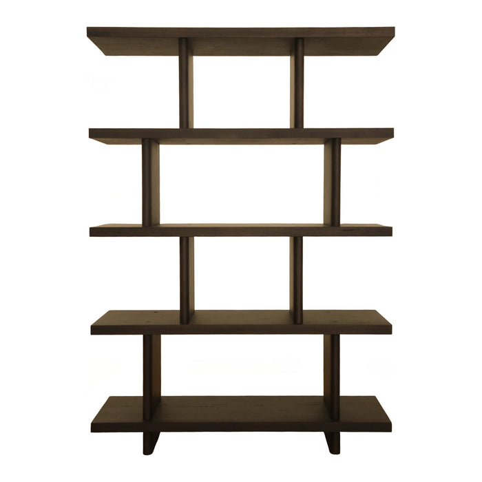 GJ Styles - Valencia Bookcase in Black Oak - TR115 - GreatFurnitureDeal