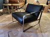 GJ Styles - Ronson Club Chair in Matte Black Leather - TR120 - GreatFurnitureDeal