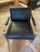 GJ Styles - Ronson Club Chair in Matte Black Leather - TR120 - GreatFurnitureDeal