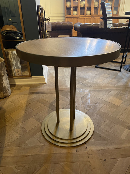GJ Styles - Round Bistro Table In Antique Brass - TR133 - GreatFurnitureDeal
