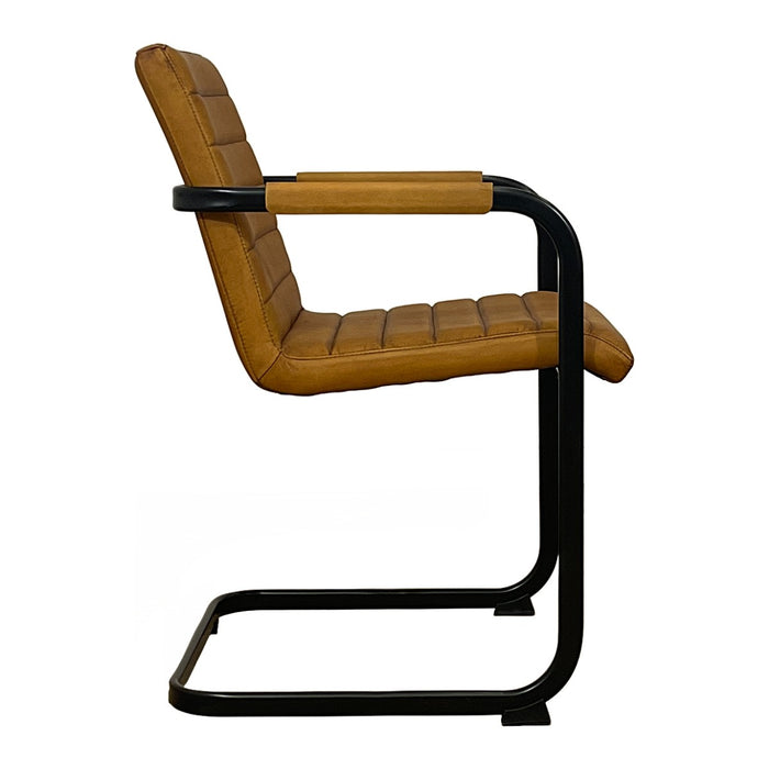 GJ Styles - Cybill Armchair in Cognac Leather - TR143