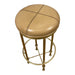 GJ Styles - Evan Barstool in Old Gold and Camel Leather - TR144 - GreatFurnitureDeal