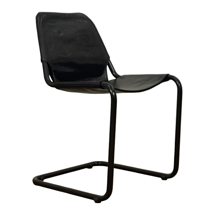 GJ Styles - Tondo Chair in Black Leather - TR145