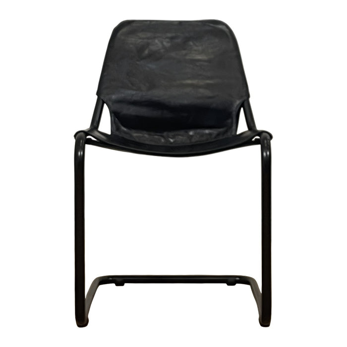 GJ Styles - Tondo Chair in Black Leather - TR145