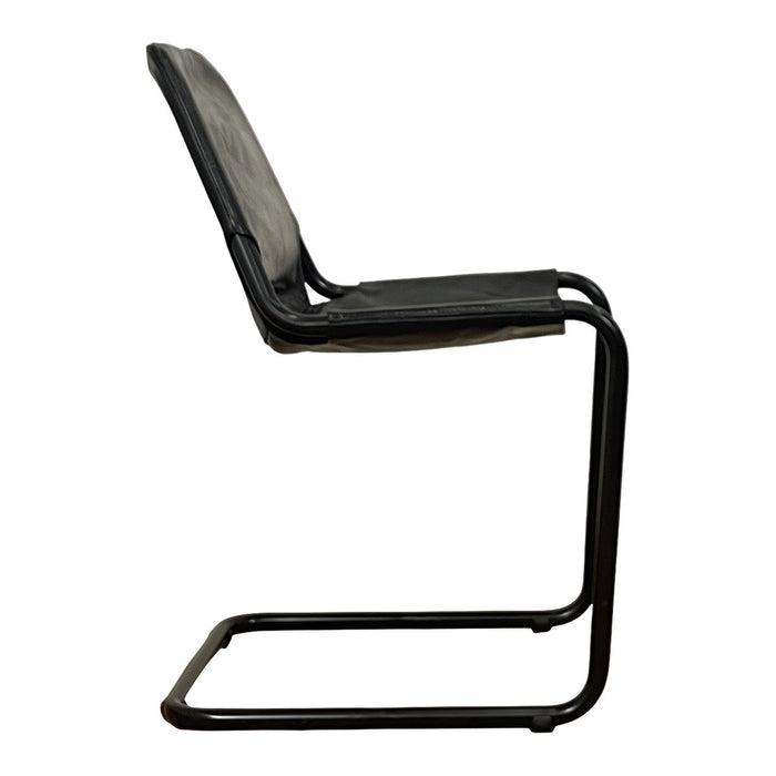 GJ Styles - Tondo Chair in Black Leather - TR145