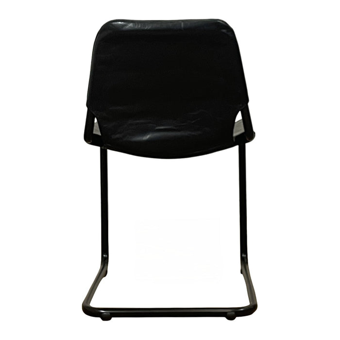 GJ Styles - Tondo Chair in Black Leather - TR145