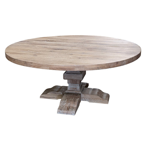 GJ Styles - Paris Round Dining Table Large Rustic Oak - TR81 - GreatFurnitureDeal