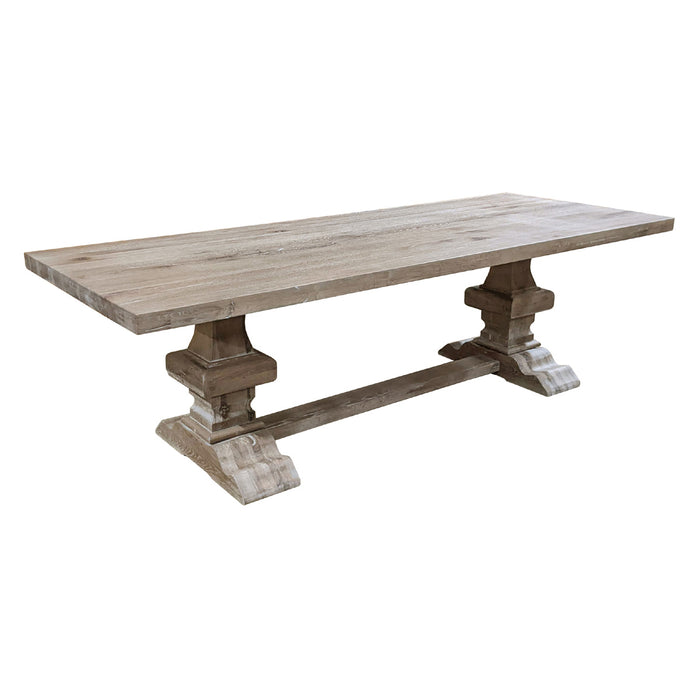 GJ Styles - Paris Dining Table Large In Rustic Oak - TR82 - GreatFurnitureDeal