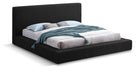 Meridian Furniture - Terra Black Boucle Fabric Upholstered King Bed - TerraBlack-K - GreatFurnitureDeal
