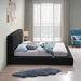Meridian Furniture - Terra Black Boucle Fabric Upholstered King Bed - TerraBlack-K - GreatFurnitureDeal