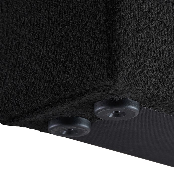 Meridian Furniture - Terra Black Boucle Fabric Upholstered King Bed - TerraBlack-K - GreatFurnitureDeal