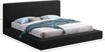 Meridian Furniture - Terra Black Boucle Fabric Upholstered King Bed - TerraBlack-K - GreatFurnitureDeal