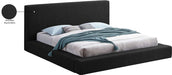 Meridian Furniture - Terra Black Boucle Fabric Upholstered King Bed - TerraBlack-K - GreatFurnitureDeal