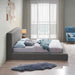 Meridian Furniture - Terra Grey Boucle Fabric Upholstered King Bed - TerraGrey-K - GreatFurnitureDeal