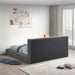 Meridian Furniture - Terra Grey Boucle Fabric Upholstered King Bed - TerraGrey-K - GreatFurnitureDeal