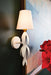 Worlds Away - Handpainted Tole Petal Sconce In White - TINSLEY WH - GreatFurnitureDeal