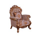 European Furniture - Tiziano Luxury Chair in Gold & Antique Silver - 38994-C - GreatFurnitureDeal