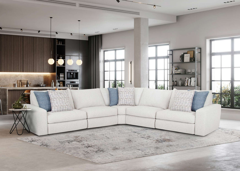 Franklin Furniture - Toronto 5 Piece Motion Sectional Sofa in Oyster - 40001-03-99-07-02-OYSTER - GreatFurnitureDeal