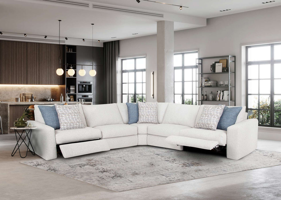 Franklin Furniture - Toronto 5 Piece Motion Sectional Sofa in Oyster - 40001-03-99-07-02-OYSTER - GreatFurnitureDeal