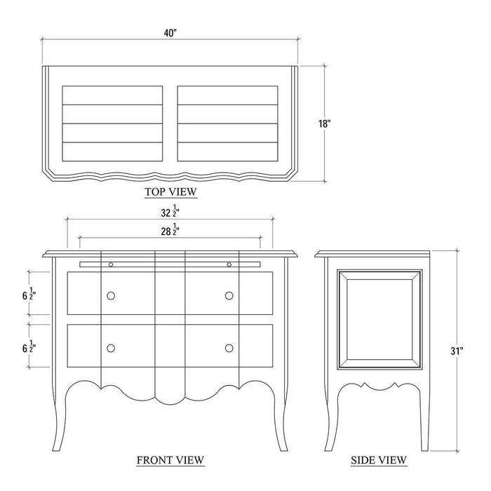 Bramble - Monaco 2 Drawer Dresser - US-WS-24589TKB----- - GreatFurnitureDeal