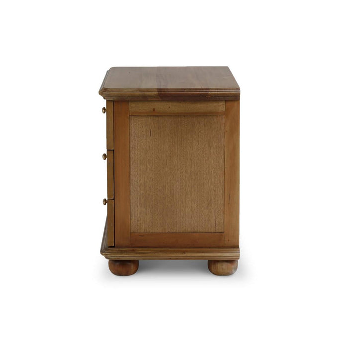 Bramble - Luna 3 Drawer Bedside Table - US-WS-28411AFD----- - GreatFurnitureDeal