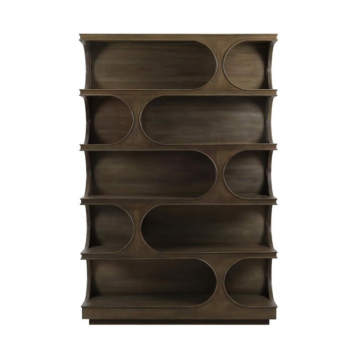 Bramble - Vannes Crescent Bookcase - US-WS-28494STW----- - GreatFurnitureDeal