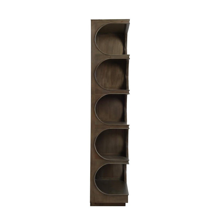 Bramble - Vannes Crescent Bookcase - US-WS-28494STW----- - GreatFurnitureDeal