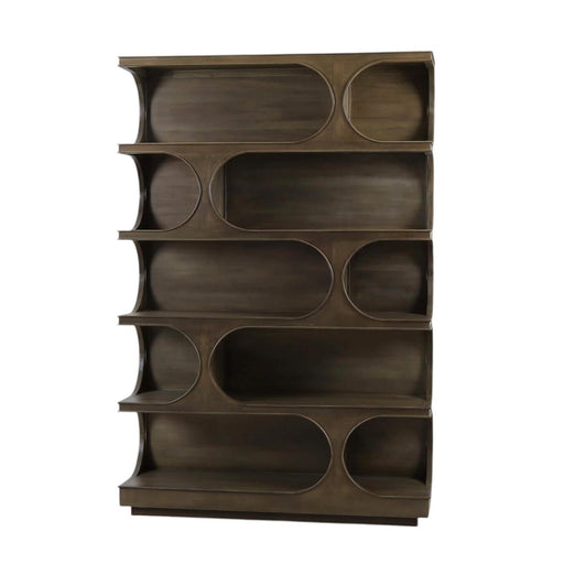 Bramble - Vannes Crescent Bookcase - US-WS-28494STW----- - GreatFurnitureDeal