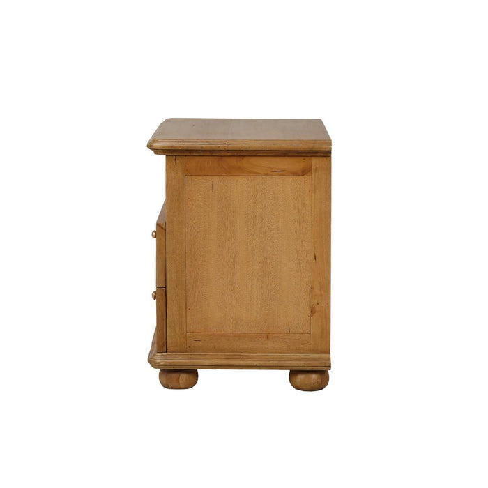 Bramble - Luna Open Shelf w/ 2 Drawers Bedside Table - US-WS-28550AFD----- - GreatFurnitureDeal