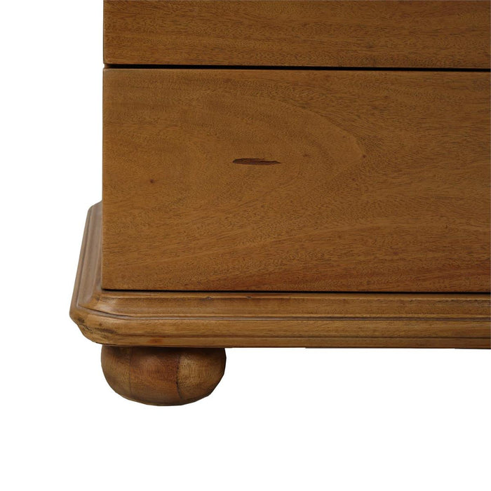 Bramble - Luna Open Shelf w/ 2 Drawers Bedside Table - US-WS-28550AFD----- - GreatFurnitureDeal