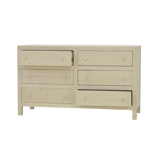 Bramble - Kagu 6 Drawer Dresser w/ Raffia - US-WS-28584RFRW----- - GreatFurnitureDeal
