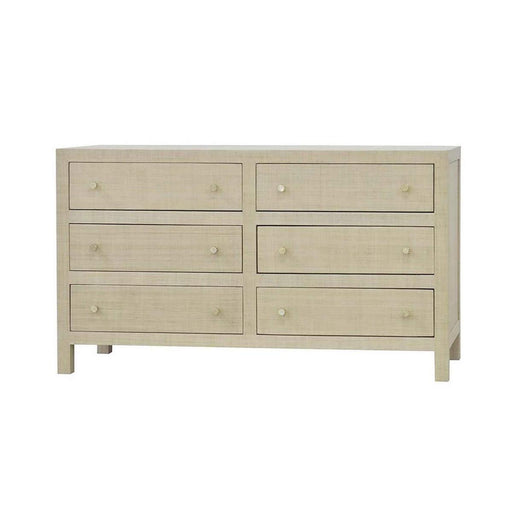 Bramble - Kagu 6 Drawer Dresser w/ Raffia - US-WS-28584RFRW----- - GreatFurnitureDeal