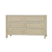 Bramble - Kagu 6 Drawer Dresser w/ Raffia - US-WS-28584RFRW----- - GreatFurnitureDeal