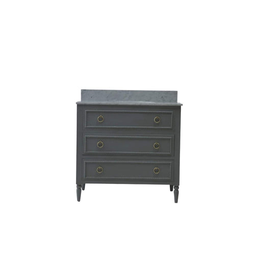 Bramble - Cholet Single Vanity w/ Sink & Marble Top - US-WS-28592GCH----- - GreatFurnitureDeal