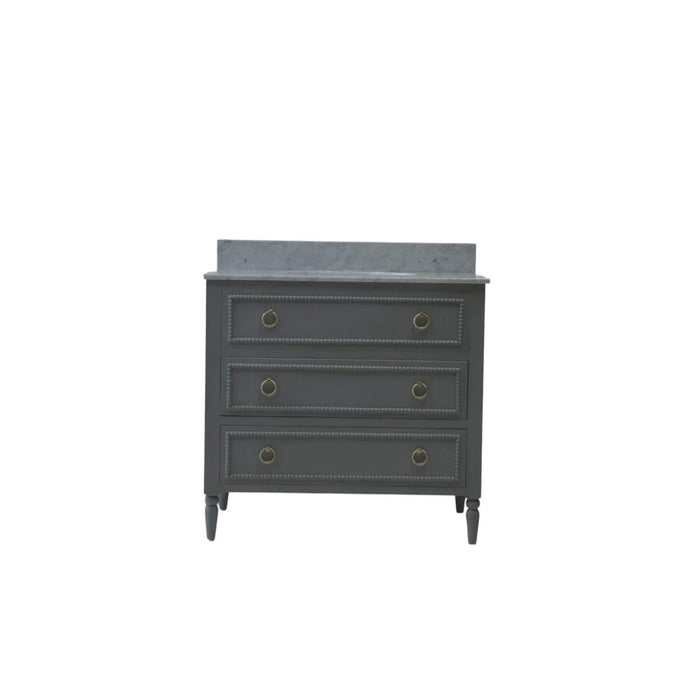 Bramble - Cholet Single Vanity w/ Sink & Marble Top - US-WS-28592GCH----- - GreatFurnitureDeal