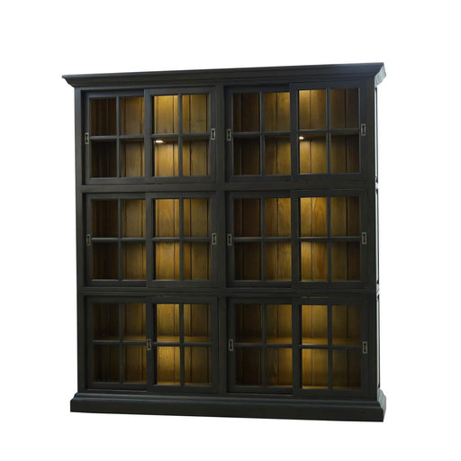 Bramble - English Bookcase 2 Column w/ 12 LED WHD - US-WS-63571BLW-STW--- - GreatFurnitureDeal