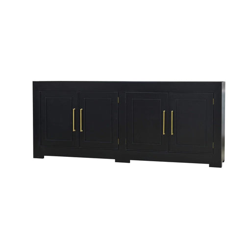 Bramble - Fleet Linen Wrapped 4 Door Sideboard - US-WS-76569FBKS----- - GreatFurnitureDeal