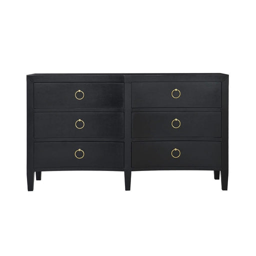 Bramble - Mornington Linen Wrapped 6 Drawer Dresser - US-WS-76585FBKS----- - GreatFurnitureDeal