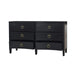 Bramble - Mornington Linen Wrapped 6 Drawer Dresser - US-WS-76585FBKS----- - GreatFurnitureDeal