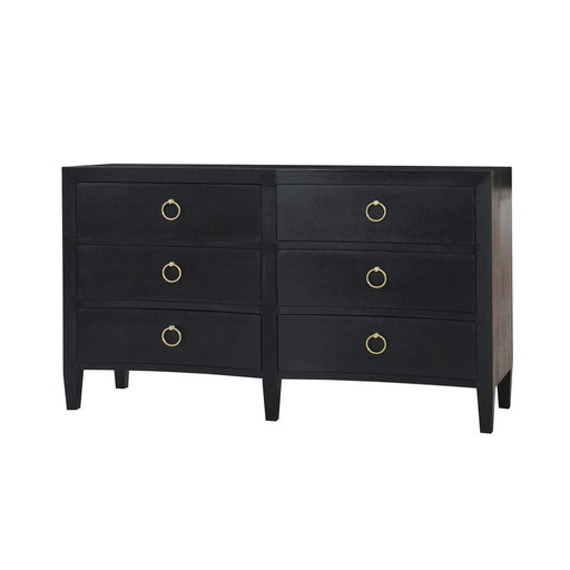Bramble - Mornington Linen Wrapped 6 Drawer Dresser - US-WS-76585FBKS----- - GreatFurnitureDeal